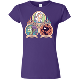 T-Shirts Purple / S The Rebel, the Good and Evil Cat Junior Slimmer-Fit T-Shirt