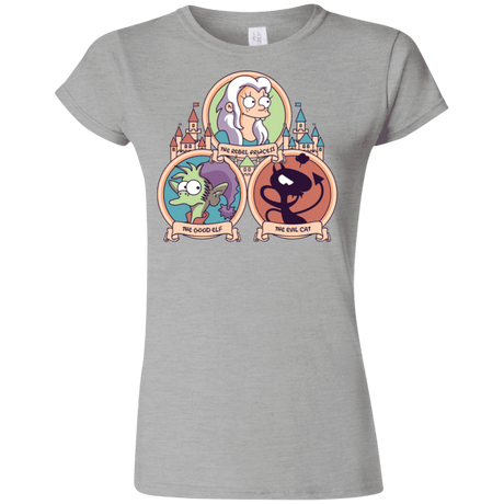 T-Shirts Sport Grey / S The Rebel, the Good and Evil Cat Junior Slimmer-Fit T-Shirt