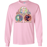 T-Shirts Light Pink / S The Rebel, the Good and Evil Cat Men's Long Sleeve T-Shirt