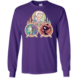 T-Shirts Purple / S The Rebel, the Good and Evil Cat Men's Long Sleeve T-Shirt