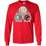 T-Shirts Red / S The Rebel, the Good and Evil Cat Men's Long Sleeve T-Shirt