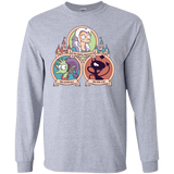 T-Shirts Sport Grey / S The Rebel, the Good and Evil Cat Men's Long Sleeve T-Shirt