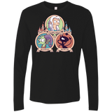 T-Shirts Black / S The Rebel, the Good and Evil Cat Men's Premium Long Sleeve