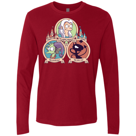 T-Shirts Cardinal / S The Rebel, the Good and Evil Cat Men's Premium Long Sleeve