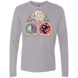 T-Shirts Heather Grey / S The Rebel, the Good and Evil Cat Men's Premium Long Sleeve
