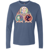T-Shirts Indigo / S The Rebel, the Good and Evil Cat Men's Premium Long Sleeve