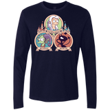 T-Shirts Midnight Navy / S The Rebel, the Good and Evil Cat Men's Premium Long Sleeve