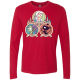T-Shirts Red / S The Rebel, the Good and Evil Cat Men's Premium Long Sleeve
