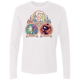 T-Shirts White / S The Rebel, the Good and Evil Cat Men's Premium Long Sleeve