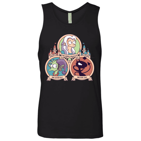 T-Shirts Black / S The Rebel, the Good and Evil Cat Men's Premium Tank Top