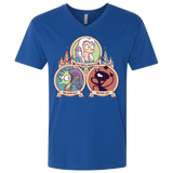T-Shirts Royal / X-Small The Rebel, the Good and Evil Cat Men's Premium V-Neck