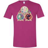 T-Shirts Antique Heliconia / S The Rebel, the Good and Evil Cat Men's Semi-Fitted Softstyle