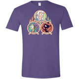 T-Shirts Heather Purple / S The Rebel, the Good and Evil Cat Men's Semi-Fitted Softstyle