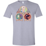 T-Shirts Sport Grey / X-Small The Rebel, the Good and Evil Cat Men's Semi-Fitted Softstyle