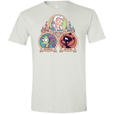 T-Shirts White / X-Small The Rebel, the Good and Evil Cat Men's Semi-Fitted Softstyle