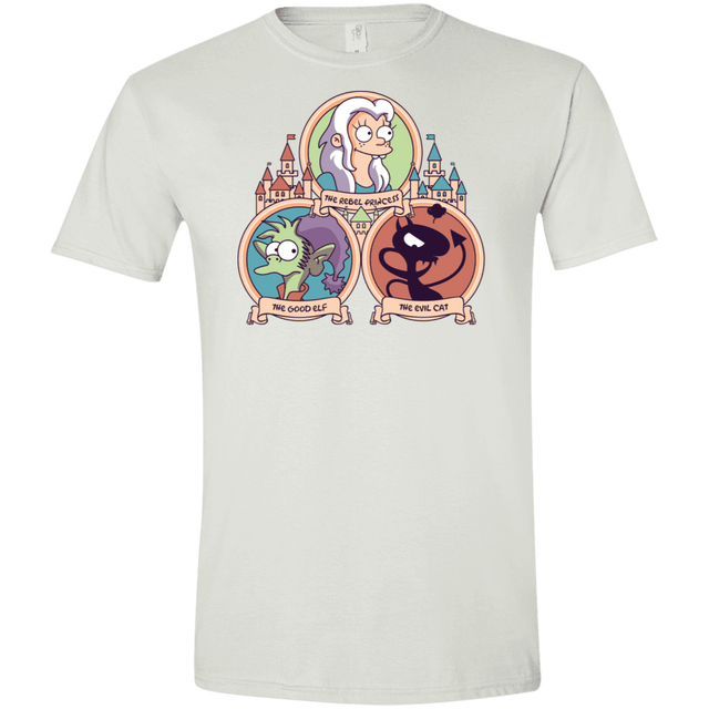 T-Shirts White / X-Small The Rebel, the Good and Evil Cat Men's Semi-Fitted Softstyle