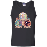 T-Shirts Black / S The Rebel, the Good and Evil Cat Men's Tank Top