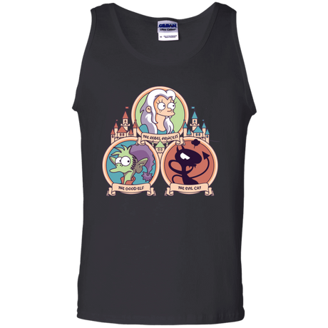 T-Shirts Black / S The Rebel, the Good and Evil Cat Men's Tank Top