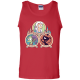 T-Shirts Red / S The Rebel, the Good and Evil Cat Men's Tank Top