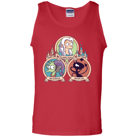 T-Shirts Red / S The Rebel, the Good and Evil Cat Men's Tank Top