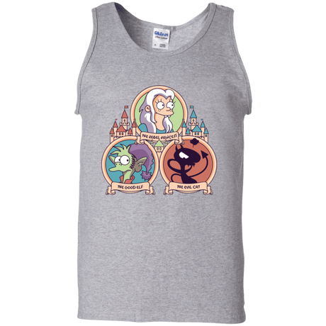 T-Shirts Sport Grey / S The Rebel, the Good and Evil Cat Men's Tank Top