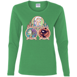 T-Shirts Irish Green / S The Rebel, the Good and Evil Cat Women's Long Sleeve T-Shirt