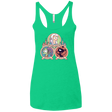 T-Shirts Envy / X-Small The Rebel, the Good and Evil Cat Women's Triblend Racerback Tank
