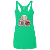 T-Shirts Envy / X-Small The Rebel, the Good and Evil Cat Women's Triblend Racerback Tank