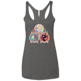 T-Shirts Premium Heather / X-Small The Rebel, the Good and Evil Cat Women's Triblend Racerback Tank