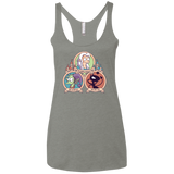 T-Shirts Venetian Grey / X-Small The Rebel, the Good and Evil Cat Women's Triblend Racerback Tank