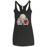 T-Shirts Vintage Black / X-Small The Rebel, the Good and Evil Cat Women's Triblend Racerback Tank