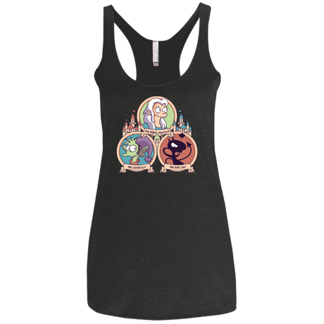 T-Shirts Vintage Black / X-Small The Rebel, the Good and Evil Cat Women's Triblend Racerback Tank
