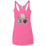 T-Shirts Vintage Pink / X-Small The Rebel, the Good and Evil Cat Women's Triblend Racerback Tank