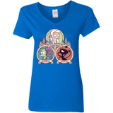 T-Shirts Royal / S The Rebel, the Good and Evil Cat Women's V-Neck T-Shirt