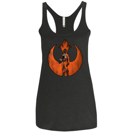 T-Shirts Vintage Black / X-Small The Rebel Women's Triblend Racerback Tank