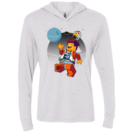 T-Shirts Heather White / X-Small The Rebellion Is Awesome Triblend Long Sleeve Hoodie Tee