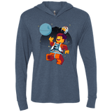 T-Shirts Indigo / X-Small The Rebellion Is Awesome Triblend Long Sleeve Hoodie Tee