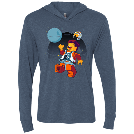 T-Shirts Indigo / X-Small The Rebellion Is Awesome Triblend Long Sleeve Hoodie Tee