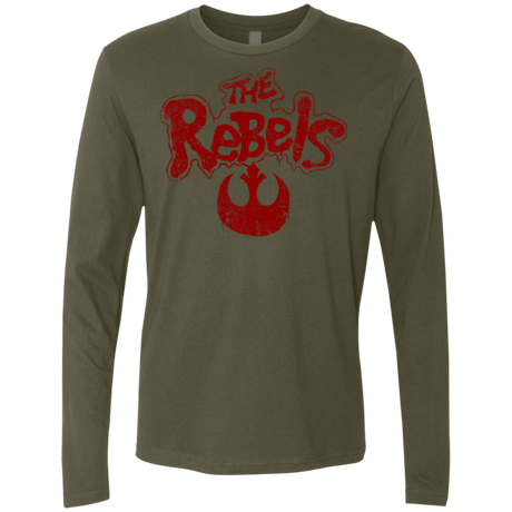 T-Shirts Military Green / Small The Rebels (1) Men's Premium Long Sleeve