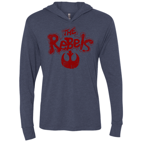T-Shirts Vintage Navy / X-Small The Rebels (1) Triblend Long Sleeve Hoodie Tee