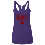 T-Shirts Purple / X-Small The Rebels (1) Women's Triblend Racerback Tank