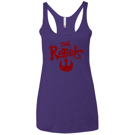 T-Shirts Purple / X-Small The Rebels (1) Women's Triblend Racerback Tank