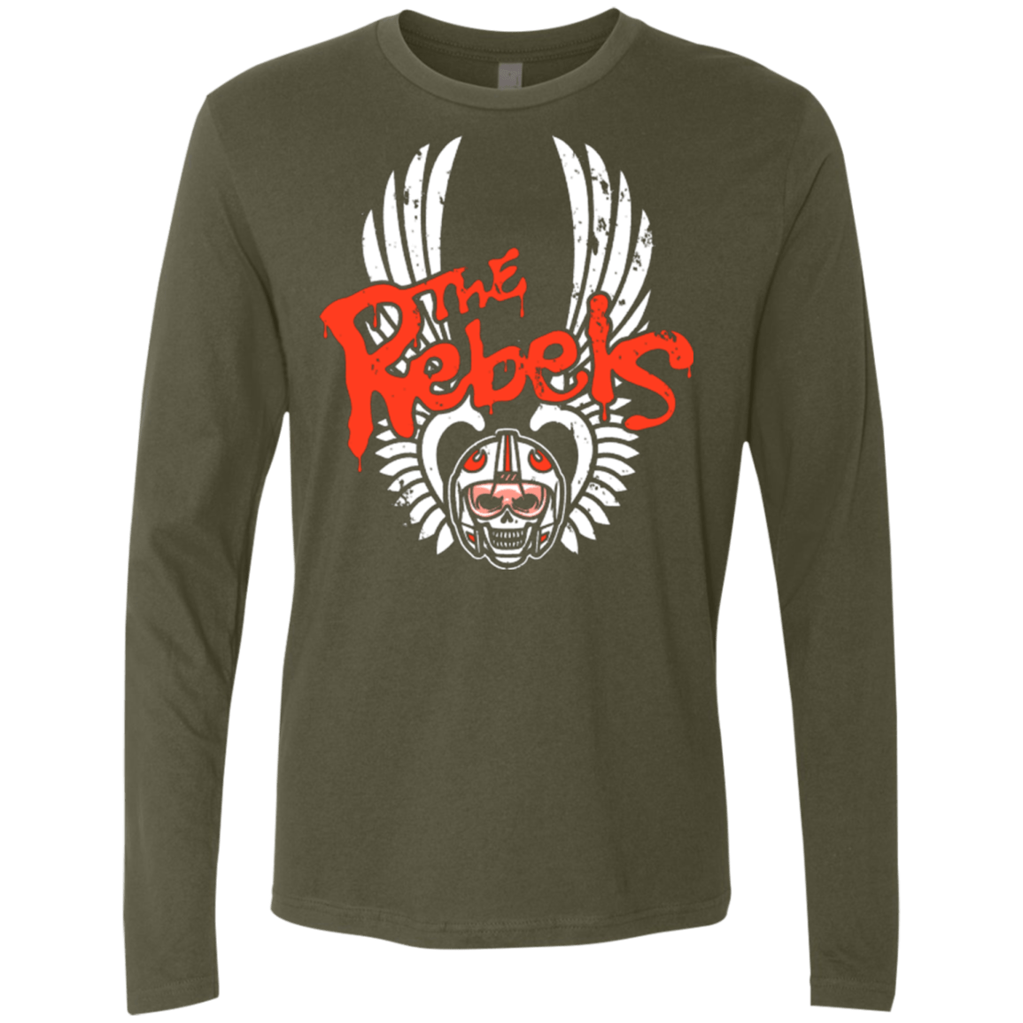 T-Shirts Military Green / Small THE REBELS Men's Premium Long Sleeve