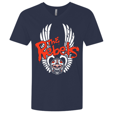 T-Shirts Midnight Navy / X-Small THE REBELS Men's Premium V-Neck