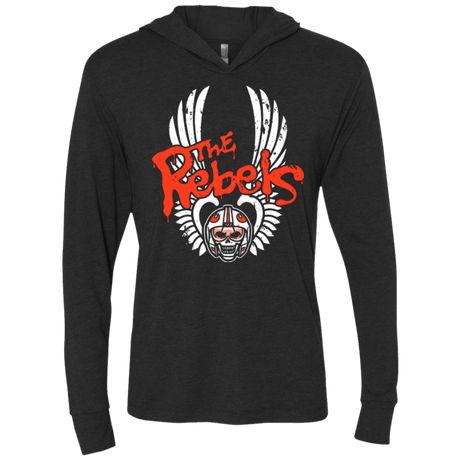 T-Shirts Vintage Black / X-Small THE REBELS Triblend Long Sleeve Hoodie Tee