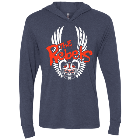 T-Shirts Vintage Navy / X-Small THE REBELS Triblend Long Sleeve Hoodie Tee