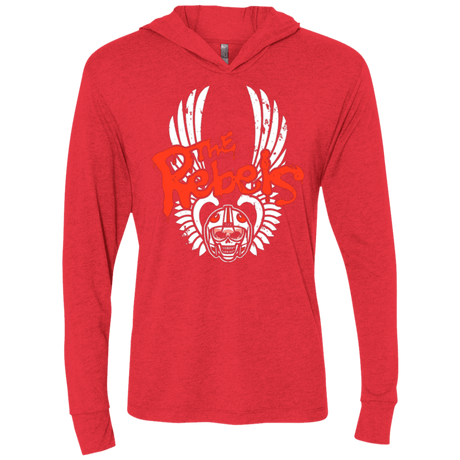 T-Shirts Vintage Red / X-Small THE REBELS Triblend Long Sleeve Hoodie Tee