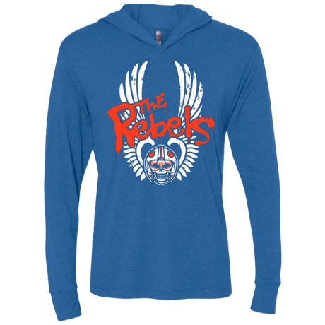 T-Shirts Vintage Royal / X-Small THE REBELS Triblend Long Sleeve Hoodie Tee