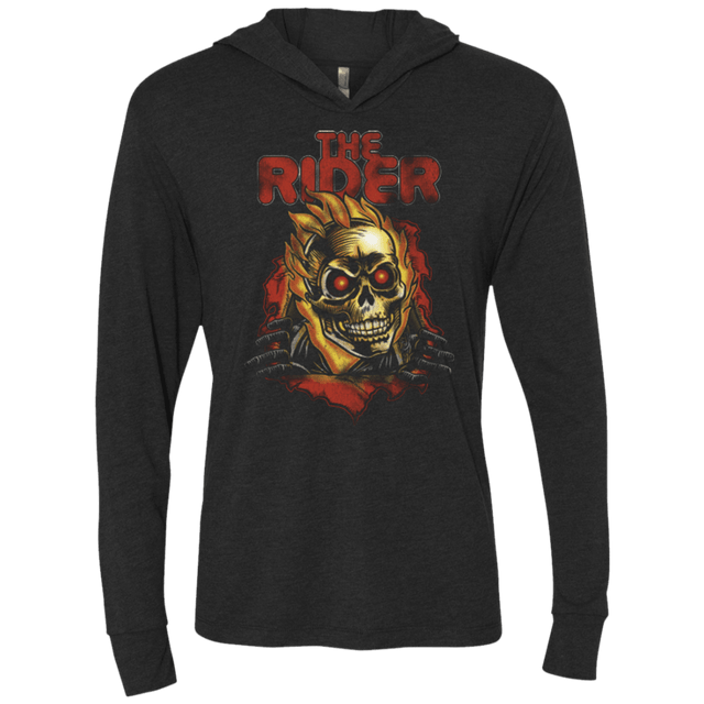 T-Shirts Vintage Black / X-Small THE RIDER Triblend Long Sleeve Hoodie Tee