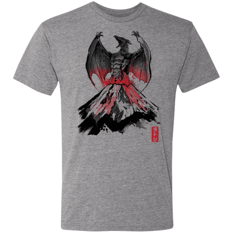 T-Shirts Premium Heather / S The Rise of the Fire Pteranodon Men's Triblend T-Shirt